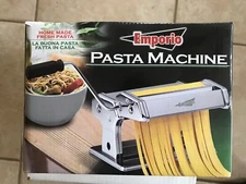Emporio Pasta Machine Manual Crank Stainless Steel Fettuccine Noodle Roller