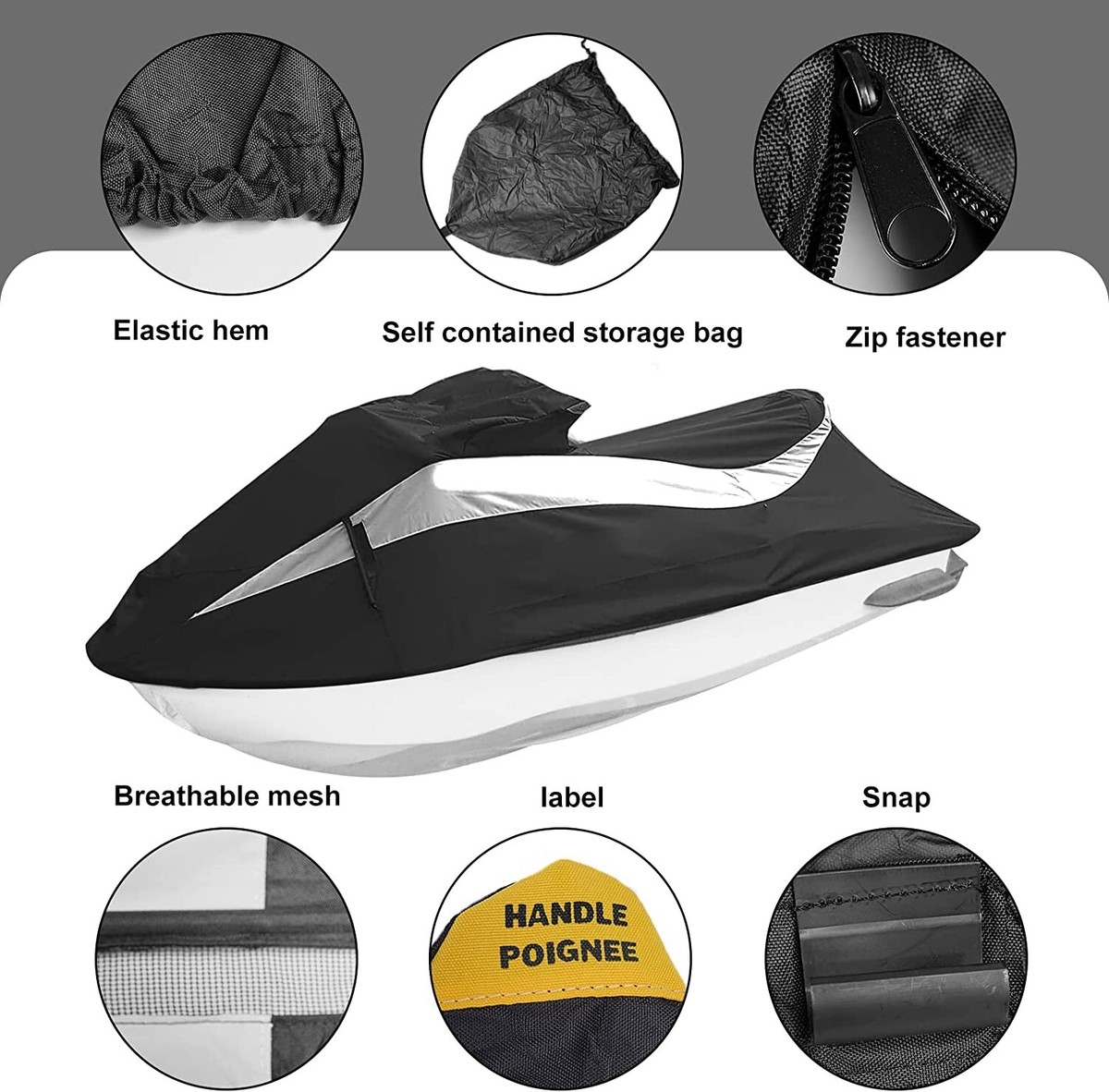 Jet Ski Trailerable Cover Fit For Bombardier SEA-DOO GTS