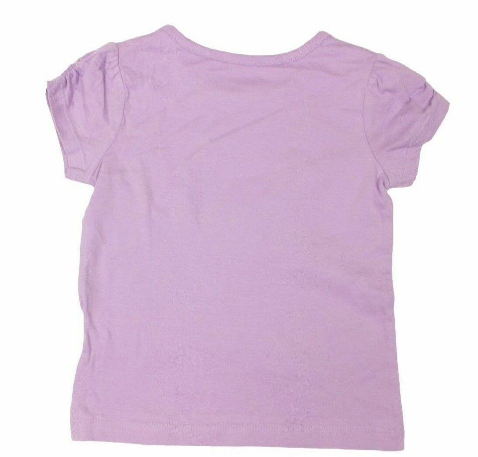 T-Shirt Fille Faded Glory Manches Longues Cœurs Rouge/Blanc - Coton Bio Taille L 10-12