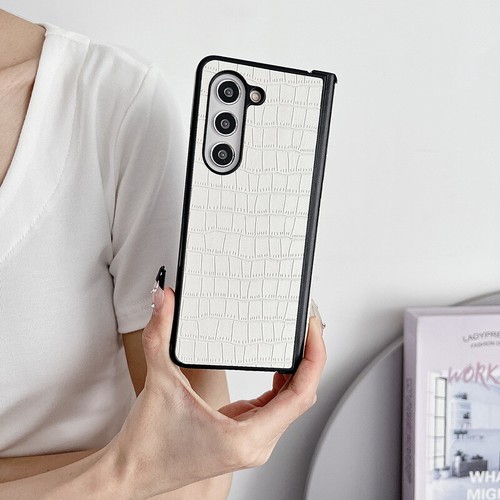 Shockproof Leather PC Hard Slim Case For Samsung Galaxy Z Fold6 Fold5 4 Cover - Picture 12 of 12
