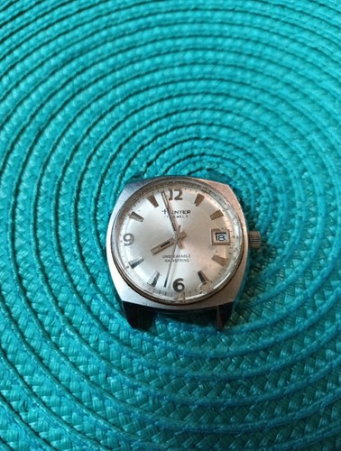 Rare Old Vintage Hunter 17 Jewel Mens Watch Unbreakable Mainspring