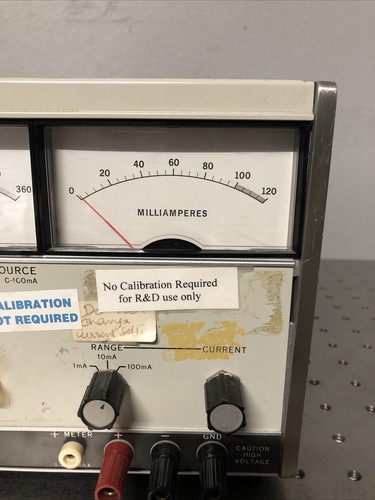 HEWLETT PACKARD 6186C DC CURRENT SOURCE 0-300 VOLTS AND 100mA HP - Picture 3 of 6