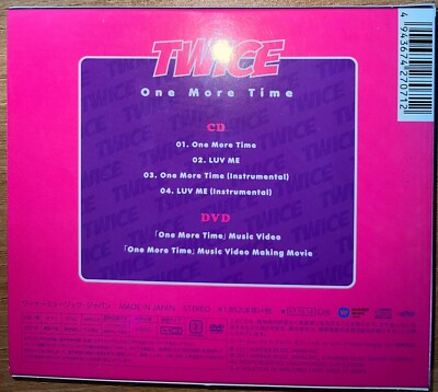 TWICE [ONE MORE TIME] All Member Autographed Signed Album Mint