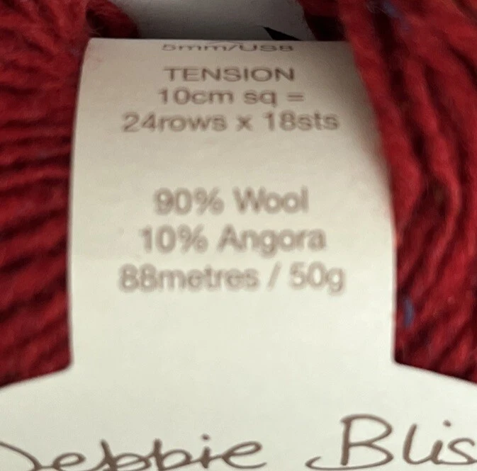Hilo Cashmerino Debbie Bliss "Rojo" 3 madejas #1183 Foto 2 de 2