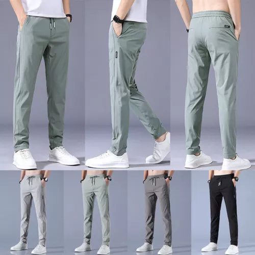 Men's Jogging Bottoms Elasticated Waist Trouser Gym Sweat Pant Pockets Joggers - Picture 4 of 21
