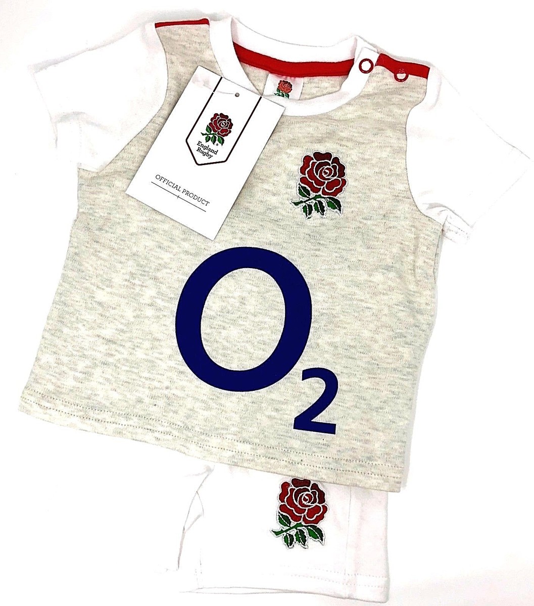 Inghilterra RFU Rugby Sei Nazioni Pigiama Neonati Tutina Manica Corta Inghilterra RFU Rugby Sei Nazioni Pigiama Neonati Tutina Manica Corta