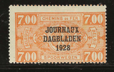 BELGIUM Classic BOB...Sc #P15...Mint H w THIN...1928...SCV $20.00