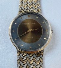 Orologio al quarzo Universal Geneve 2-566 quadrante marrone da restaurare o utilizzare ricambi 31mm