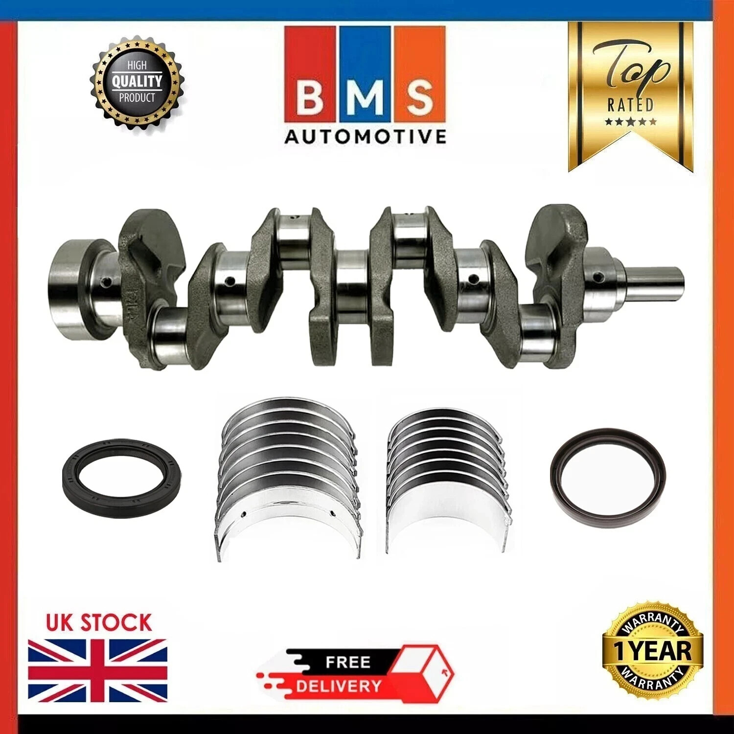 4JK1 ISUZU 2.5 DIESEL D-MAX FORGED CRANKSHAFT WITH ENGINE REBUILD KIT NEW