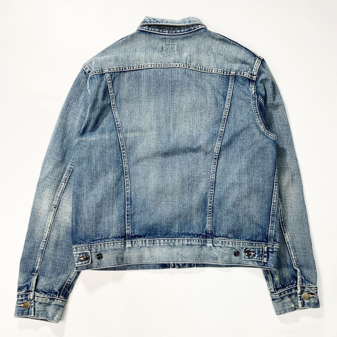 RRL Ralph Lauren DOUBLE RL Denim Jacket Leeland Indigo L RRL Ralph Lauren DOUBLE RL Denim Jacket Leeland Indigo L