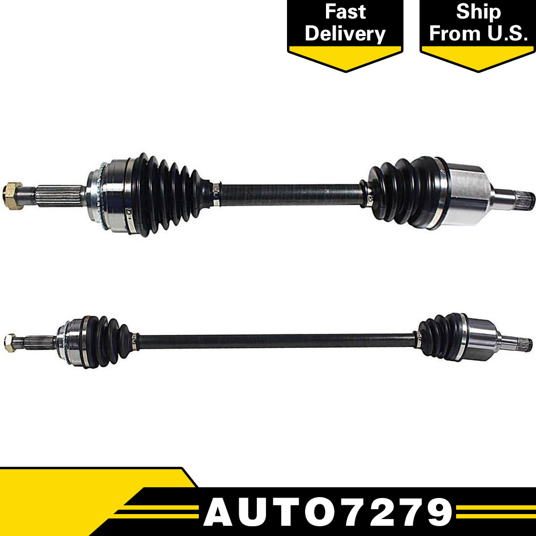 Front Pair CV Axle Shaft for MITSUBISHI LANCER 02-07 L4 2.0L