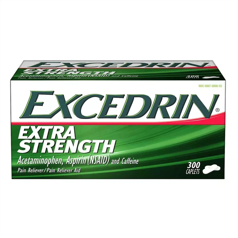 Comprimidos Excedrin Extra Strength, ayuda para aliviar el dolor (250 mg., 300 ct.) Foto 2 de 4
