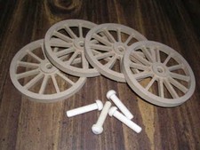 WAGON  CANNON WHEELS - 3 Inch Diameter MDF - scale toy school diorama play