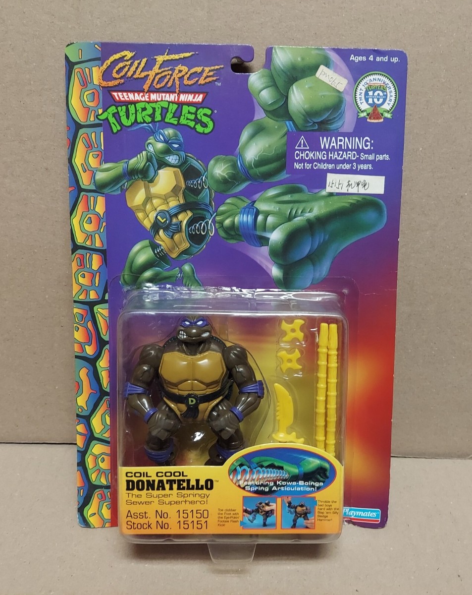 ニンジャタートルズ　Coil Cool Donatello Teenage Mutant Ninja Turtles Coil Cool Donatello Figure New