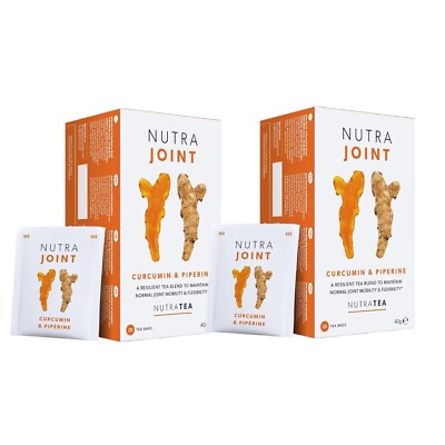 Nutra Tee Nutra Joint Curcumin & Piperin Kräutertee 20 Beutel, Doppelpack