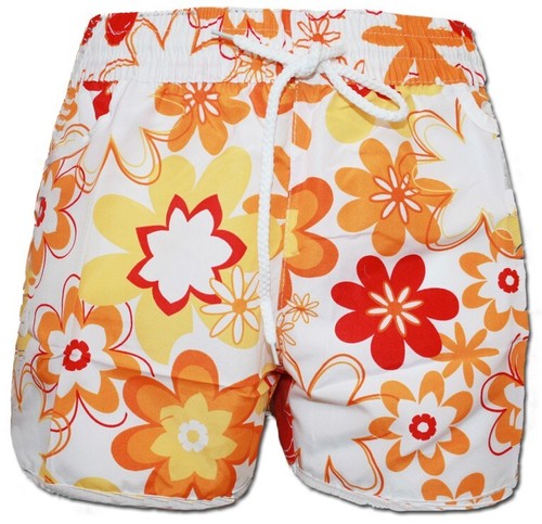 Pantalones Cortos de Natación Florales de Verano para Niñas Ropa de Playa Ligera con Bolsillos - Cordón - Imagen 5 de 7
