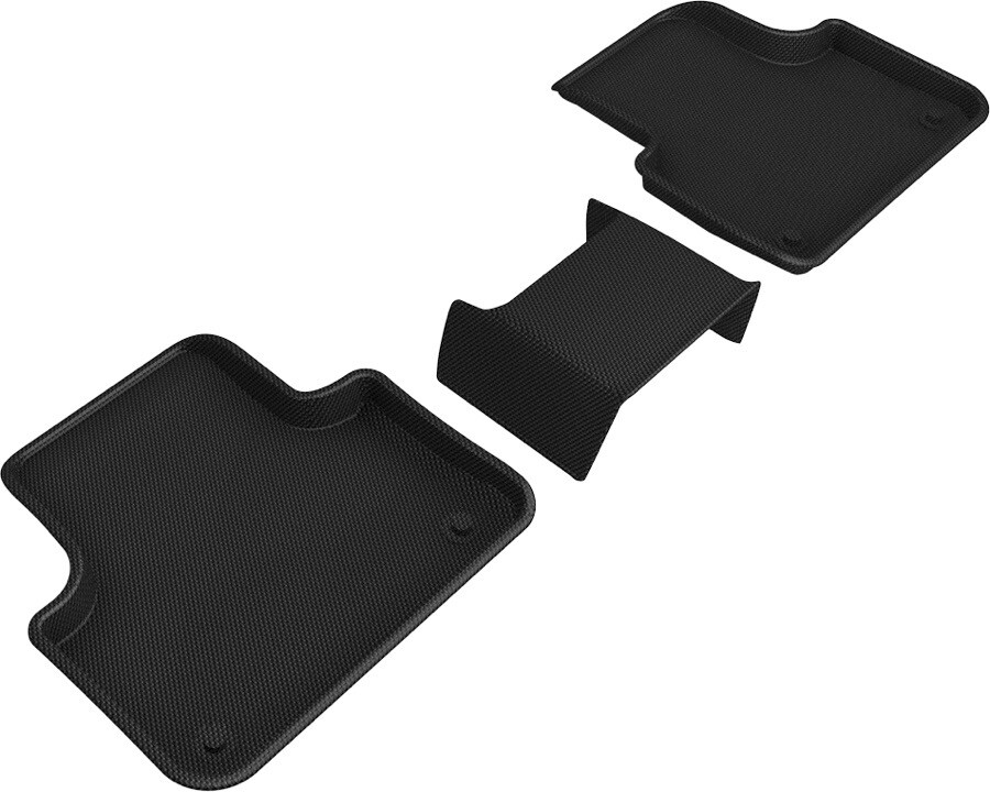 3D MAXpider  Black 2nd Row 3 Piece Floor Liners for Lamborghini Urus