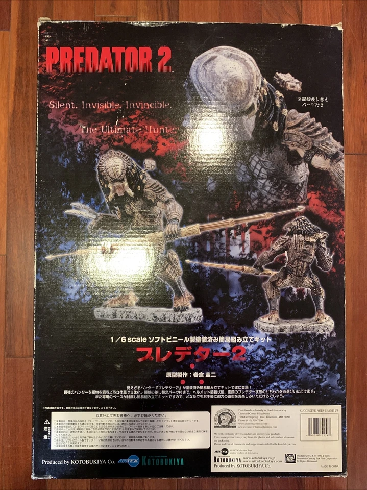 Estátua Kotobukiya Predator escala 2 1/6 pré-pintada encaixe instantâneo alienígena 2005 ArtFX - Imagem 4 de 4