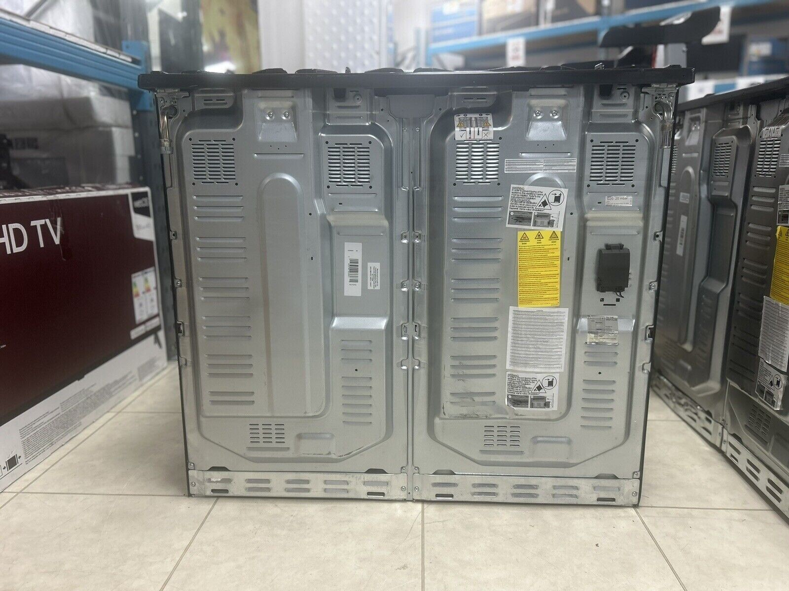 FLAVEL MLN10FRS Dual Fuel Range Cooker Silver & Chrome eBay