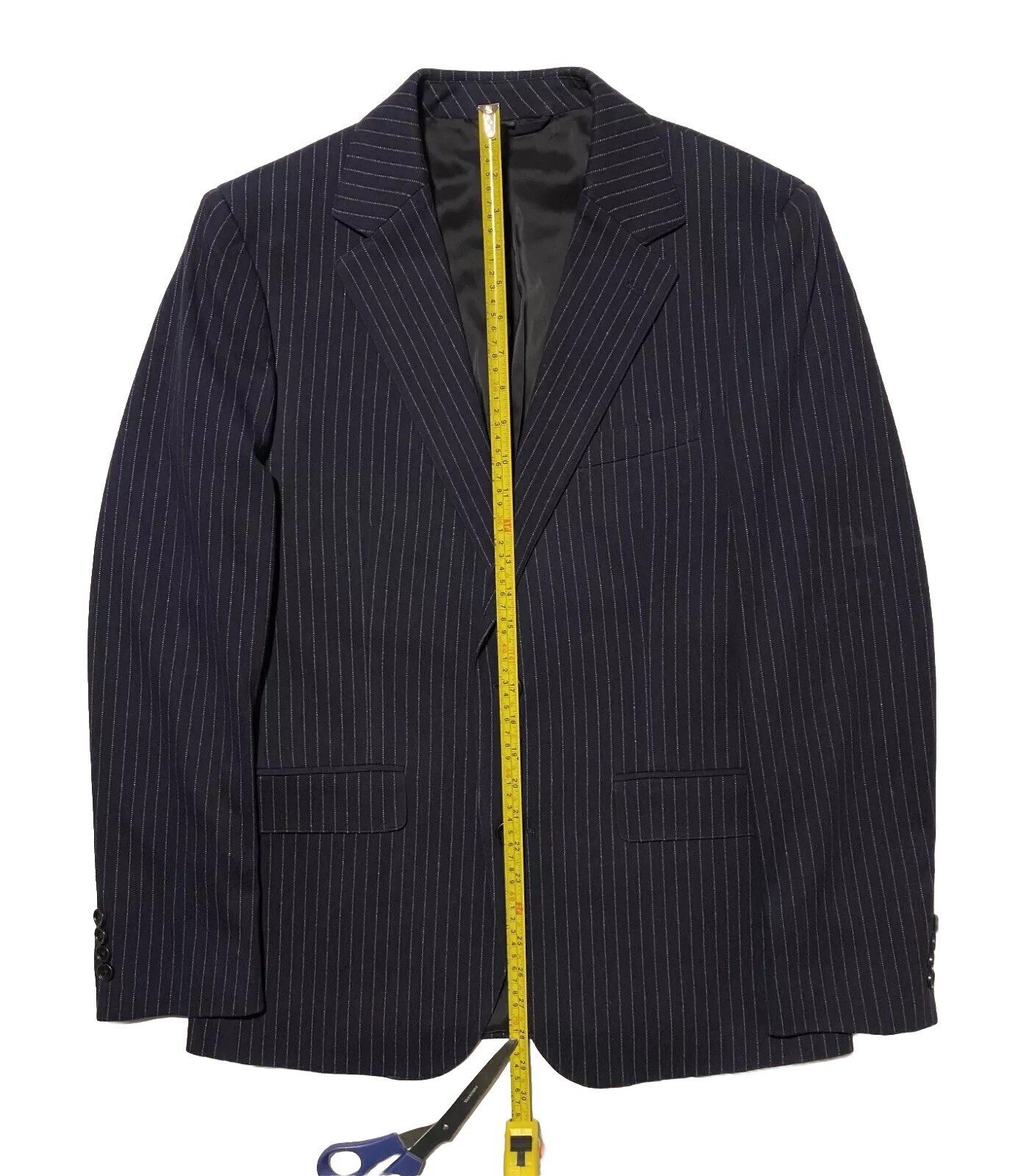 NWOT Bonobos Slim Fit Fortex Navy Striped Men's Blazer Jacket Size 40R