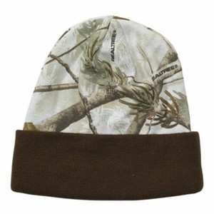 Realtree Snow Camo Knit Stocking Hat 