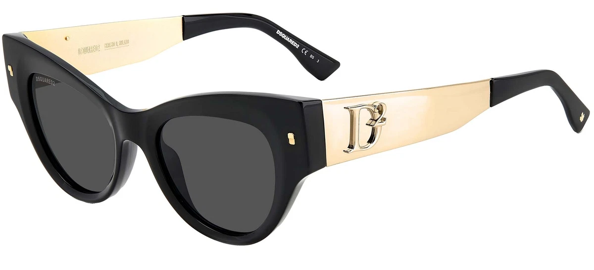 Lunettes de Soleil Dsquared2 D2 0062 S BLACK GREY 49 19 145 femme
