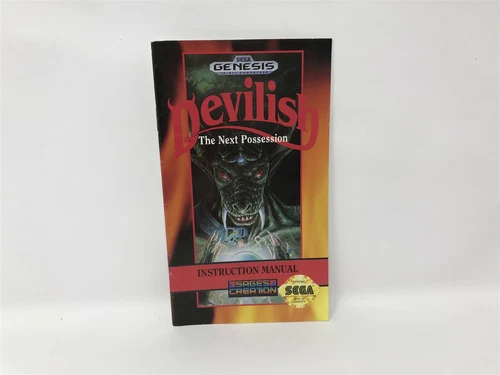 Devilish ** - Sega Genesis - - Original - Replacement Manual Only _ RARE