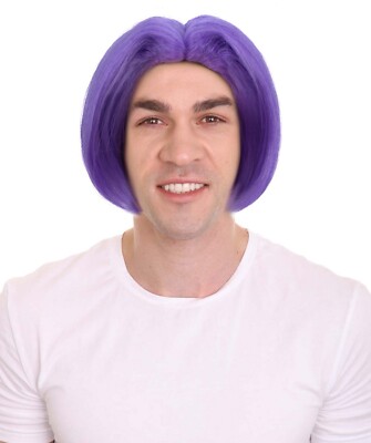 Adult Men s Dragon Lavender Middle-Parted Anime Cosplay Wig, Best for Halloween,