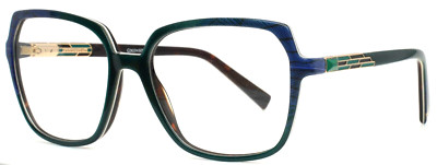 COCO SONG Last Tango CV214 2 Green Blue Womens Square Eyeglasses 55-17-135 A