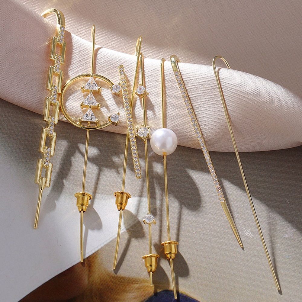 Numbering ♥ #7121 Bead Stud Earrings /追跡付 LA PAZ Gold Single Stud Earring with 0.25ct Black Diamonds
