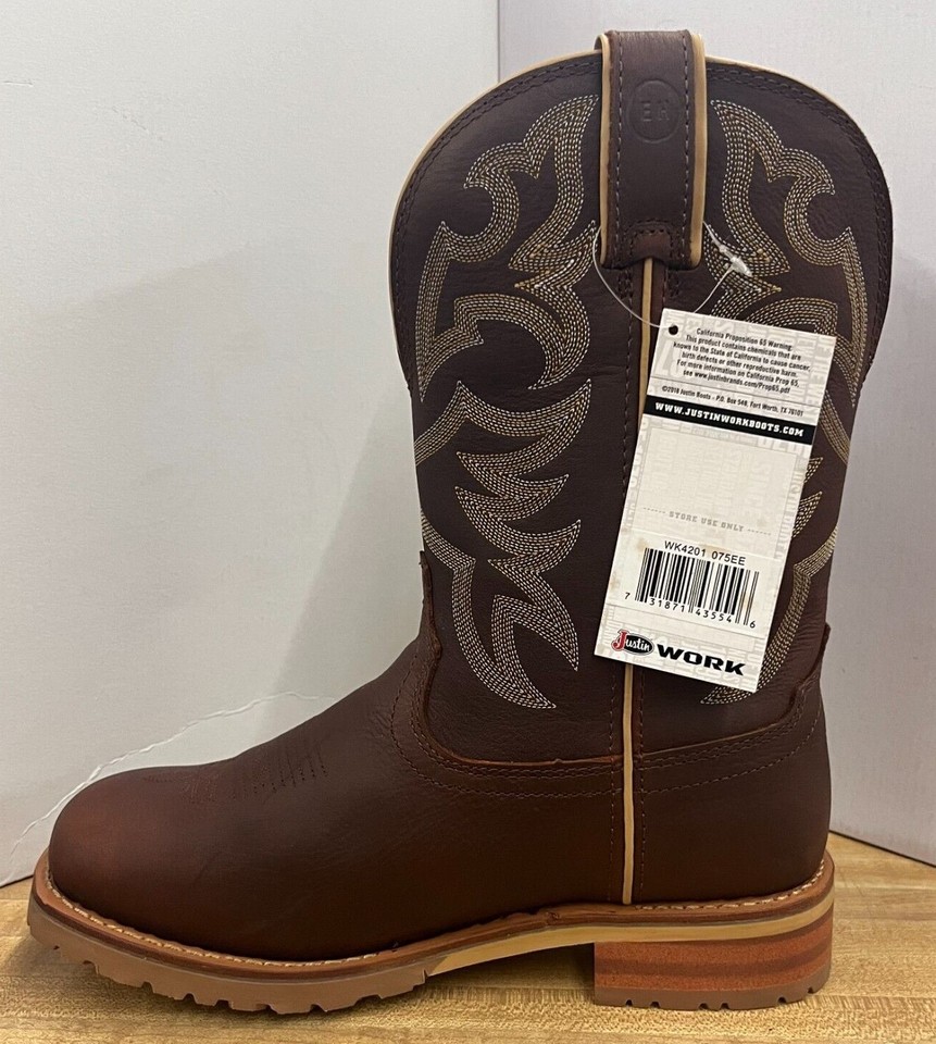 wk4201 Justin work Boots | eBay