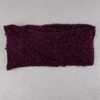 Free People Infinity Scarf Women's Purple Burgundy Chunky Thick Soft Fleece* — photo 4
