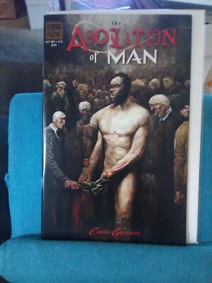 The Abolition Of Man #1A, 1st AI Generated Comic, Living The Line Comics, 2022