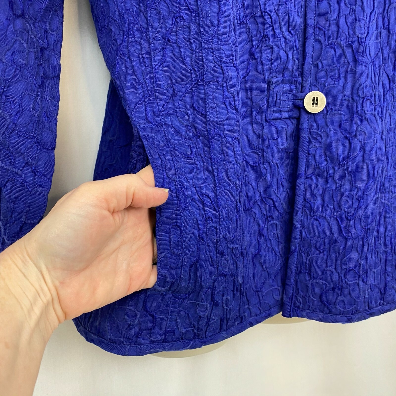 Chicos 2 Button Down Top Light Jacket Cardigan Pu… - image 7