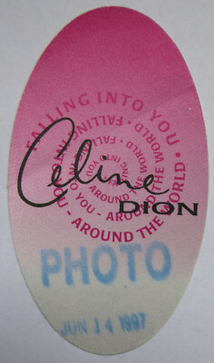 CELINE DION concert photo pass, Earls Court, London, England 14th June 1997