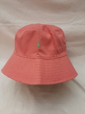 Ralph Lauren Polo bucket hat girls 4-6x reversable NWT