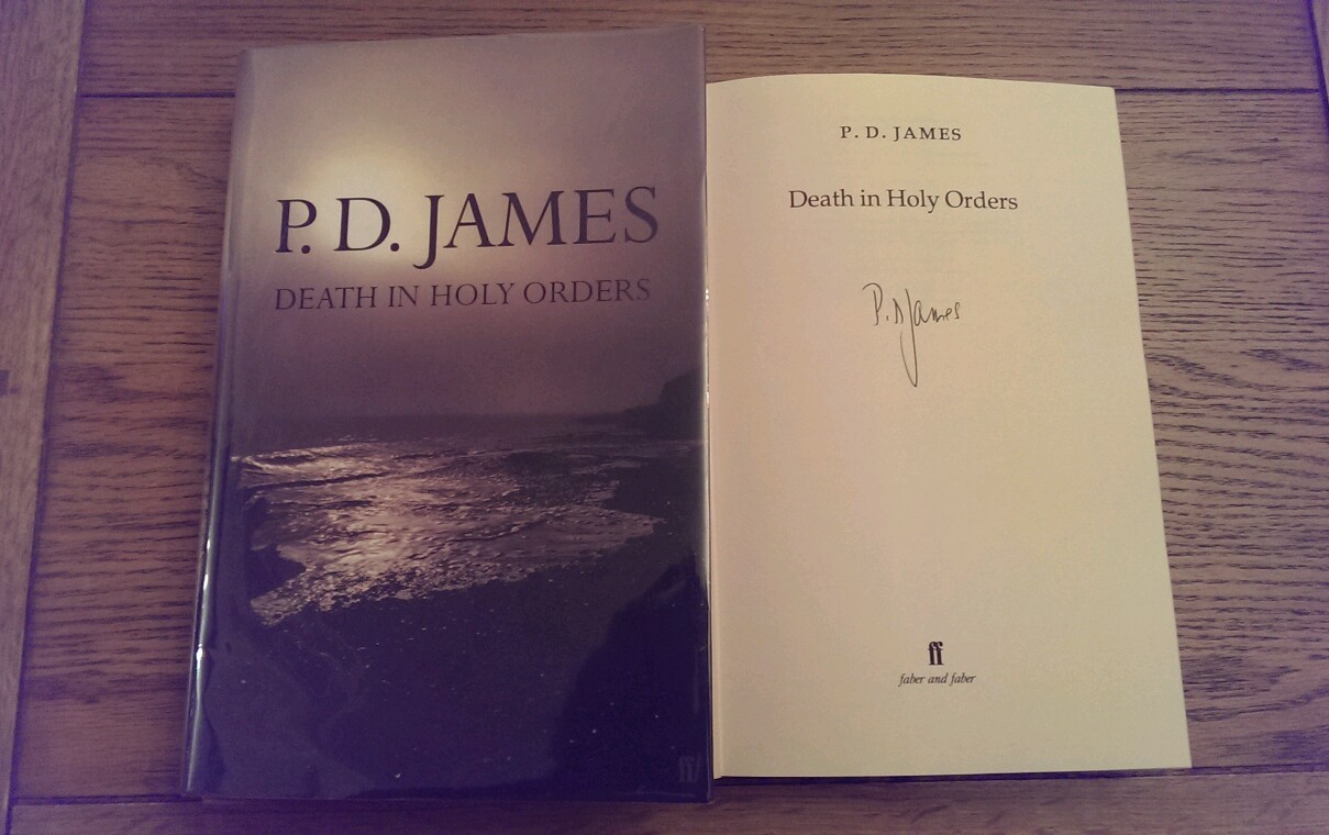 Death in Holy Orders SIGNED P. D James Hardback 2001 Book 1st edition impression