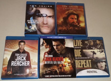 5 Tom Cruise Blu-ray Bundle - Minority Report, Last Samurai, Jack Reacher 1 + 2