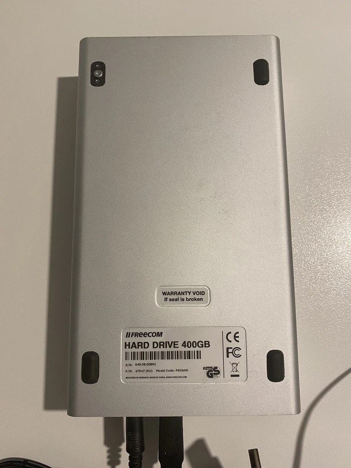 FREECOM PSOAAD HARD DISK ESTERNO DESKTOP EXTERNAL DRIVE ALIMENTATO 400GB USATO ! - Imagen 4 de 4