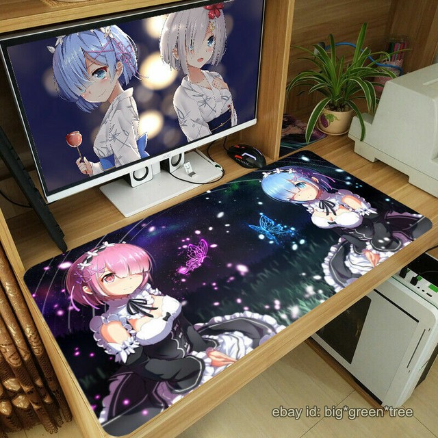 ReZero Rem Ram Anime Large Mouse Pad Mat Keyboard Gaming Play Mat 70x40cm eBay