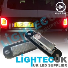 2x VW Transporter T5 T5.1 T6 T6.1 White LED License Number Plate Units Lights UK