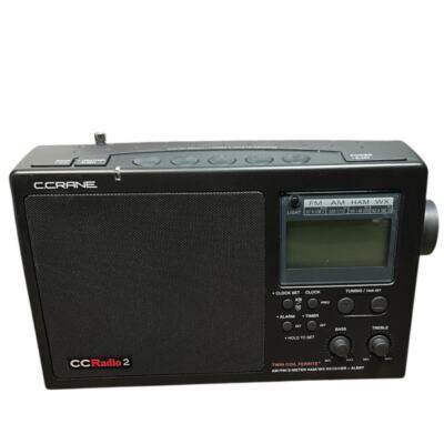 C. Crane cc Radio 2 Not E Portable AM/FM Black With Terk Avantage