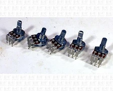 Alpha 250K Ohm Vertical Mount Pot Potentiometers B250K B250K Lot Of 5
