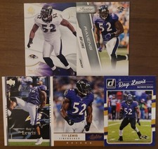 Ray Lewis Card Lot (12) HOF Ravens