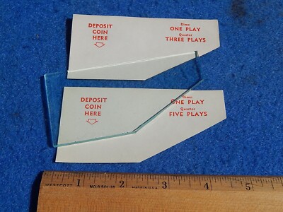 AMI wall box Program Panel H-2144: Dime ONE PLAY Quarter THREE PLAYS + H-2143