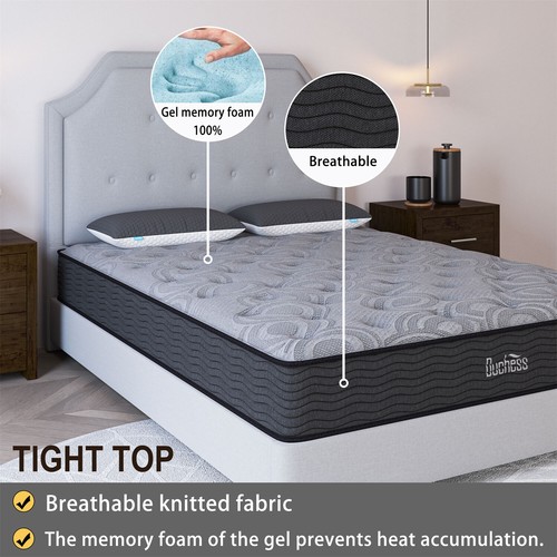 Duchess Mattress Queen Double King Single Bed Pocket Spring Gel Memory Foam - Picture 5 of 27