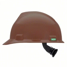 Msa Safety 495854 Front Brim Hard Hat, Type 1, Class E, Ratchet (4-Point), Brown