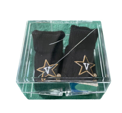 Vanderbilt University Baby Newborn Booties Black NIB Creative Knitwear