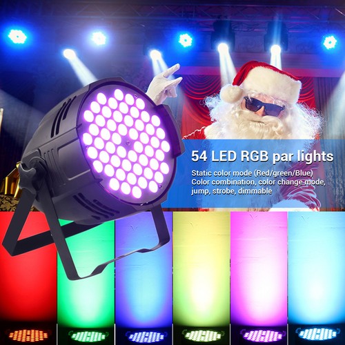 LED Stage Light 54x3W DMX 512 Control Sound Activated RGB Full Color DJ Pa - Picture 4 of 24