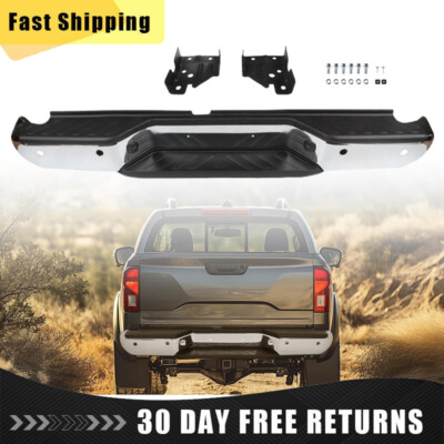 Chrome Rear Step Bumper Assembly W/ Sensors For 2005-2021 Nissan Frontier